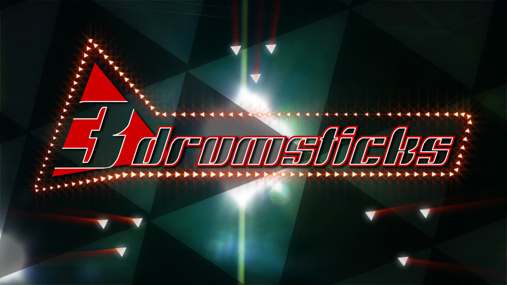 3 Drumsticks Animated Logo