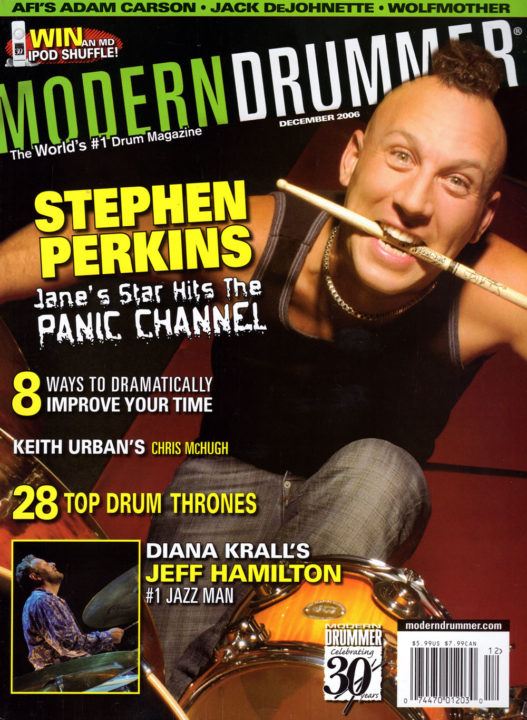 Stephen Perkins on Modern Drummer Magazine Cover